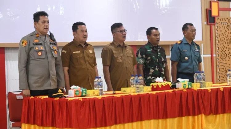 Bupati Nias Selatan, Sokhiatulo Laia Pimpin Rakor Tanggap Darurat Bencana