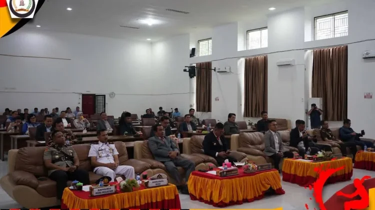 Rapat Paripurna DPRD Nisel untuk Mendengarkan Pidato Presiden jelang HUT KEMRI
