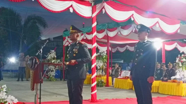 Upacara Taptu dan Pawai Obor Sambut HUT KEMRI ke-81 di Nisel