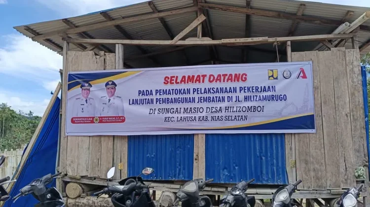 Pembangunan Jembatan di Hilizamurugo Berlanjut Sepanjang 90 Meter