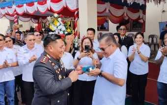 Suasana Akrab Terjalin pada Peringatan HUT Bhayangkara ke-80 Polres Nisel