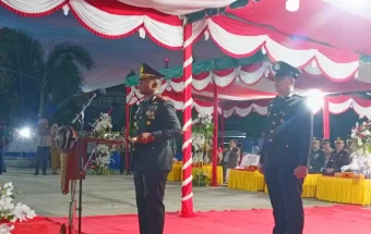 Upacara Taptu dan Pawai Obor Sambut HUT KEMRI ke-81 di Nisel
