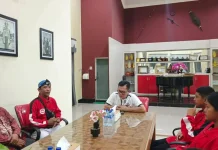 Kontingen Karate-Do Shiroite Nisel Bertemu Bupati Sokhiatulo Laia