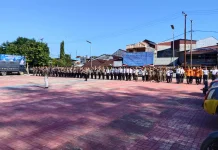 Apel Gelar Pasukan Operasi Ketupat Toba 2026 Polres Nisel