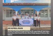 Sambut HBP 62, Lapas Telukdalam Bersihkan Masjid