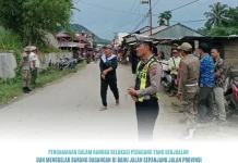 Polres Nias Selatan Amankan Relokasi Pedagang di Amandraya