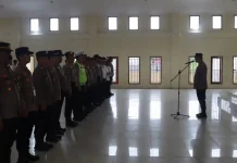 Wakapolres Nias Selatan Pimpin Apel Pagi Personel