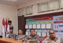 Kapolres Nias Selatan Ikuti Anev Pelayanan Publik Polri