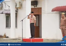 Wabup Yusuf Nache Pimpin Apel Pagi Lingkup Pemkab