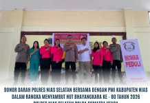 Polres Nias Selatan Gelar Aksi Donor Darah