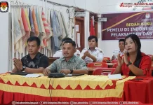 KPU Nisel Laksanakan Bedah Buku Terkait Pemilu dan Pemilihan Tahap I