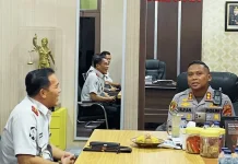 Perkuat Sinergi, Kalapas Kelas III Telda Silaturahmi ke Polres Nisel