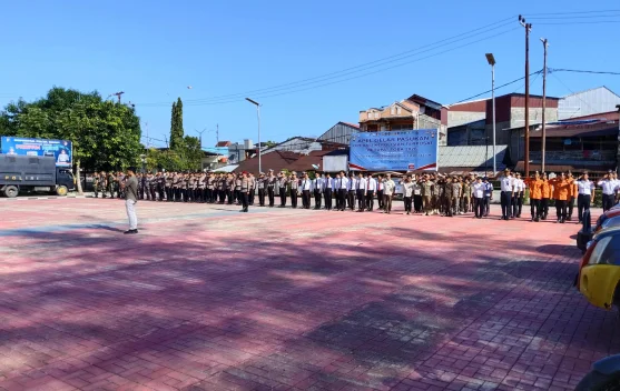 Apel Gelar Pasukan Operasi Ketupat Toba 2026 Polres Nisel