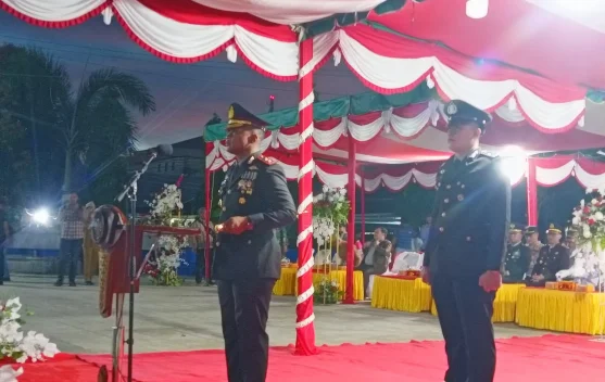 Upacara Taptu dan Pawai Obor Sambut HUT KEMRI ke-81 di Nisel