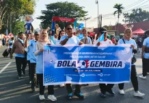 Fun Walk hingga Talkshow UMKM, Bola Gembira TVRI Semarak Warnai Car Free Day Padang