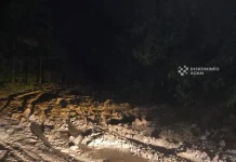 Longsor Tutup Total Ruas Jalan Simpang BK Koto Alam–Sitanang Kaciak