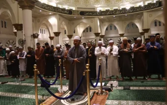 Suasana Masjid Raya Mujahidin Pontianak di 10 Hari Terakhir Ramadan 1447 H