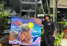 Potret Yogawildbornean, Mural Jadi Media Ekspresi Seniman Muda Kalbar