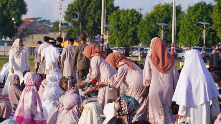 Pelaksanaan Ibadah Salat Idulfitri 1447 H di Alun-alun Pancasila Kebumen