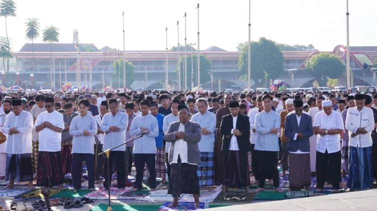 Pelaksanaan Ibadah Salat Idulfitri 1447 H di Alun-alun Pancasila Kebumen