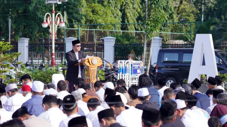 Pelaksanaan Ibadah Salat Idulfitri 1447 H di Alun-alun Pancasila Kebumen