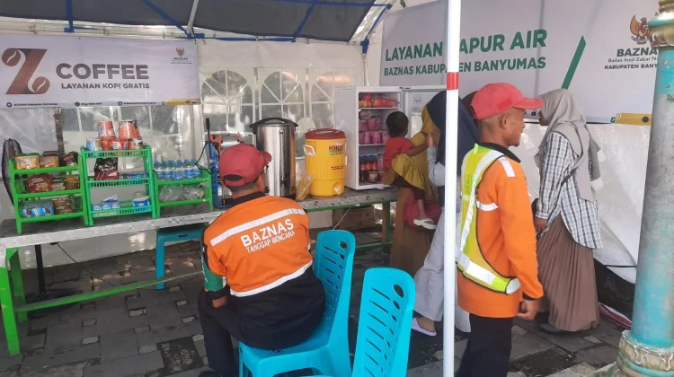 Pos Siaga Mudik Baznas Banyumas Sediakan Layanan Gratis bagi Pemudik