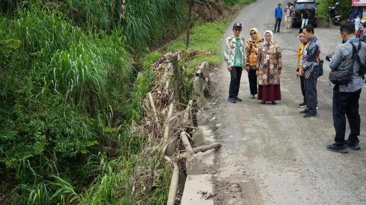 Bupati Kebumen Lilis Nuryani Cek Kondisi Lapangan Perbaikan Jalan dan Jembatan