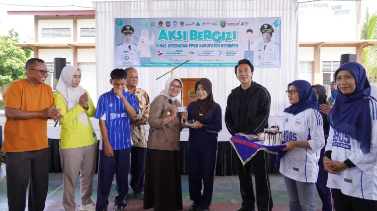 Kegiatan Aksi Bergizi di SMK 1 Karanggayam Kebumen