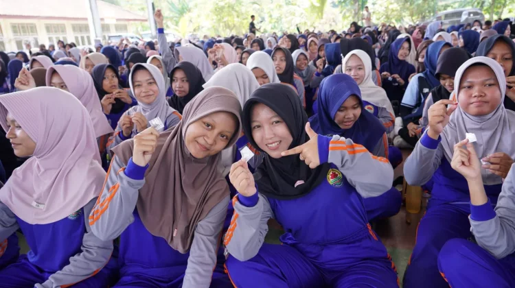 Kegiatan Aksi Bergizi di SMK 1 Karanggayam Kebumen