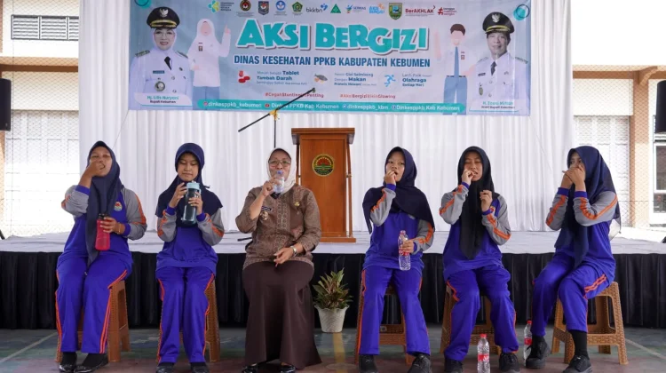 Kegiatan Aksi Bergizi di SMK 1 Karanggayam Kebumen