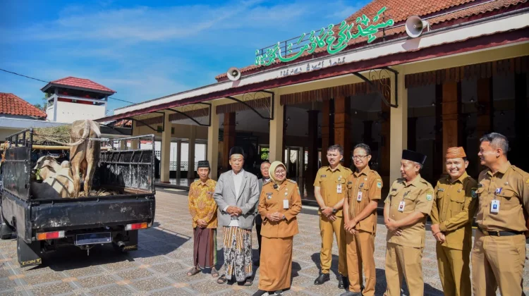 Kegiatan Bupati Kebumen Salurkan Hewan Kurban