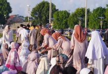 Pelaksanaan Ibadah Salat Idulfitri 1447 H di Alun-alun Pancasila Kebumen