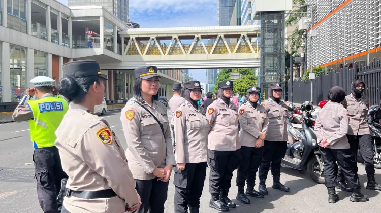 Aliensi Perempuan Indonesia Gelar Aksi Damai di Kawasan Sarinah saat May Day 2026