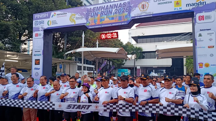 Lemhannas Tegaskan Komitmen Perkuat Ketahanan Nasional lewat Fun Run 2026