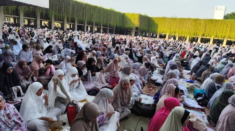 Suasana Masjid Istiqlal saat Salat Iduladha 1447 Hijriah