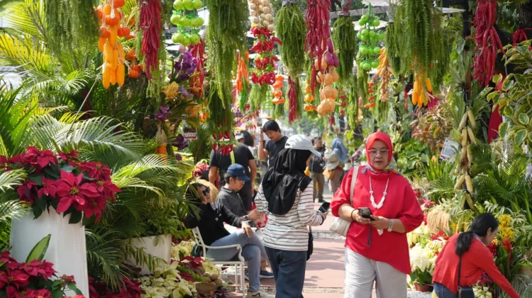 Taman Polkam Merdeka 81 Jadi Spot Foto Warga jelang HUT ke-81 RI