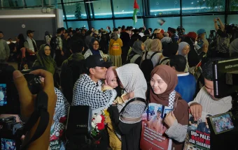 Sembilan WNI Relawan Global Sumud Flotilla Tiba di Tanah Air