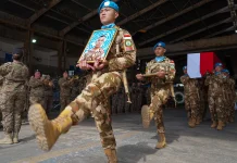 UNIFIL Gelar Upacara Penghormatan Terakhir terhadap Jenazah Praka Rico Pramudia