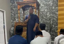 Kapolres Natuna Sampaikan Kultum Ramadhan di Masjid Al Hidayah Kemunting