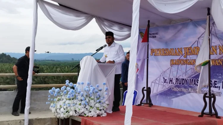 Diresmikan Gubernur Rudy, Jembatan Nibung Akses Tingkatkan Ekonomi Kerakyatan