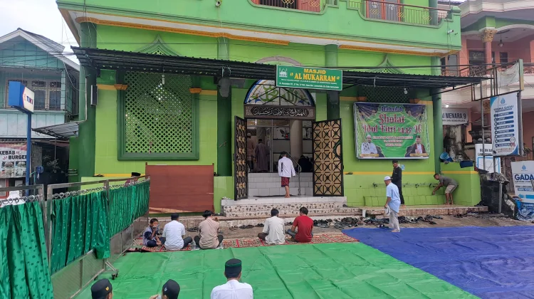 Ratusan Jemaah Ikuti Salat Id di Masjid Al-Mukarram Samarinda
