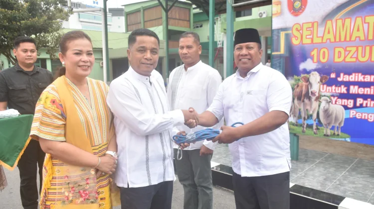 Korem 091 ASN Salurkan Hewan Kurban Idul Adha