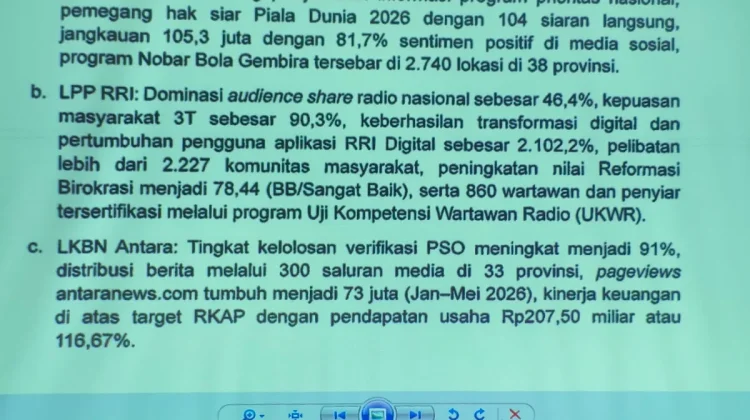 Pengarahan Direktur utama dan Dewan Pengawas LPP RRI