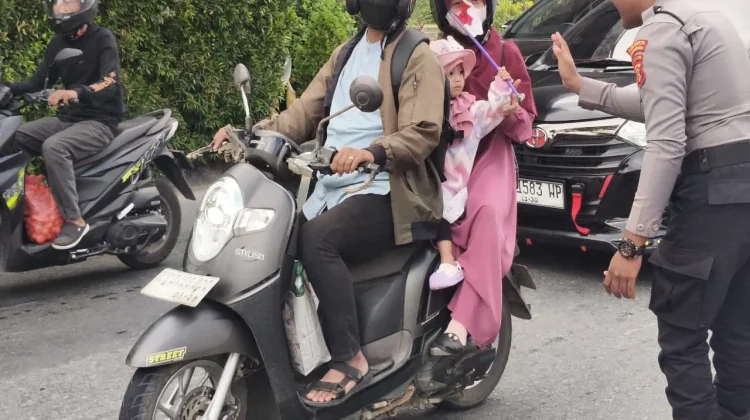 Polresta Samarinda Tebar Semangat Merah Putih jelang Kemerdekaan ke-81 RI