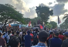 Situasi Terkini Demo 214 di Samarinda