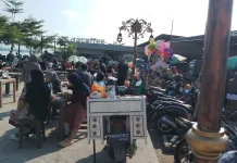 Situasi Pasar Tungging Samarinda Seberang Viral di Media Sosial Dipadati Pembeli