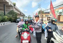 Polresta Samarinda Tebar Semangat Merah Putih jelang Kemerdekaan ke-81 RI