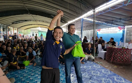 Euforia Nobar Argentina vs Swiss Satukan Warga Binaan Lapas Samarinda