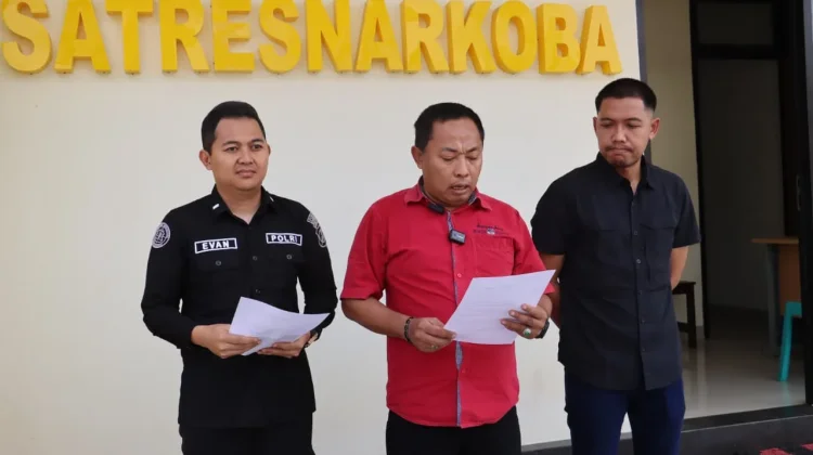 Pers Rilis DPO Pengedar Sabu di Pamekasan Berhasil Diringkus