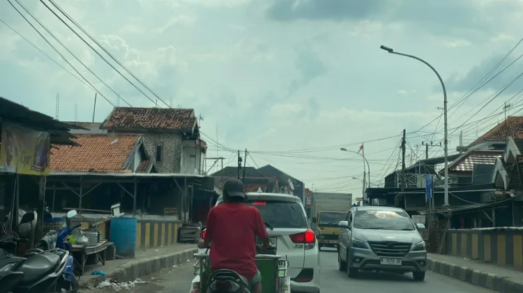 Kondisi Arus Lalin di Pasar Tumpah Madura